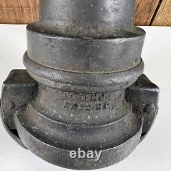 Douche de pompier en laiton vintage, J. H. Clay, Philadelphie, grande 17