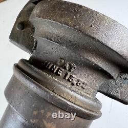 Douche de pompier en laiton vintage, J. H. Clay, Philadelphie, grande 17