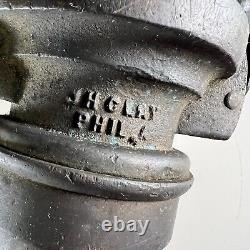 Douche de pompier en laiton vintage, J. H. Clay, Philadelphie, grande 17