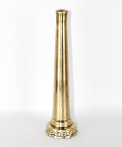 Douchette en laiton vintage M. Donohue, objet de collection de la mémoire des pompiers
