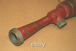 ELKHART MFG Buse de camion de pompiers GPM 95 Éducteur en ligne pour mousse, tuyaux, appareil des années 1940