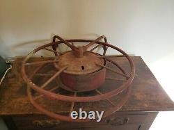 Early Antique Wirth & Knox Co. Fire Hose Reel Red Large Make Offer