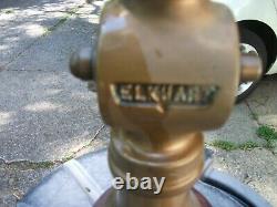 Elkhart 13 Pouces Vintage Brass Fire Hose Buse. Avec Poignée