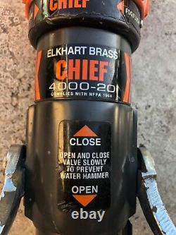 Elkhart Brass Chef 4000-20 Boussole D'incendie Brouillard Fog Straight Stream 1 1/2
