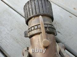 Elkhart Brass Fabrication Fire Nozzle Vintage Solid Heavy