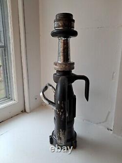 Elkhart ENG 2 Buse d'incendie 4 1/8 en laiton Playpipe Ladder Hook Arkon Utilisé