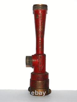 Embout de lance à incendie ELKHART MFG GPM 95 Mousse Éducateur en Ligne Tuyaux de l'appareil des années 1940