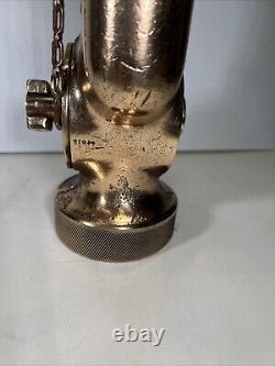 Embout de tuyau d'incendie en laiton, brouillard de buse, société de brouillard 2 1/2 USN Anchor Military Waterfog VTG