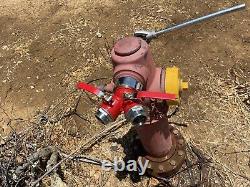 Ensemble Maison Sûre contre le Feu Comprenant 1 Tuyau d'Attaque, Robinet de Borne, Clé, Buse