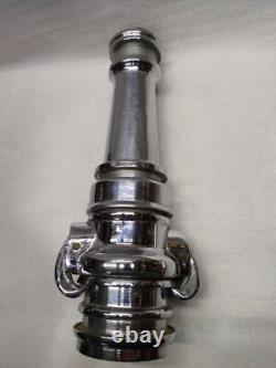 Ensemble de 4 pièces de vintage J. M. Loeffler chromé de buse de tuyau d'incendie