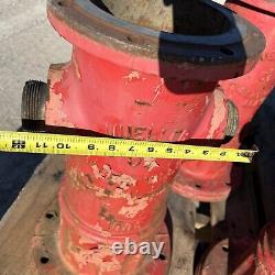 Ensemble de 8 HYDRANTS INCENDIE MUELLER RÉCUPÉRÉS, années 1980-1990, 22,25 pouces de hauteur, 117 lbs chacun