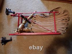 Ensemble de tuyaux d'incendie antique 1908 WD Allen MFG CO Chicago