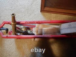 Ensemble de tuyaux d'incendie antique 1908 WD Allen MFG CO Chicago
