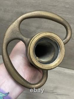 Équipement de buse de tuyau d'incendie Vtg Poweron 10 pompier