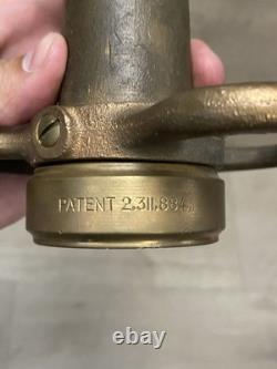 Équipement de buse de tuyau d'incendie Vtg Poweron 10 pompier