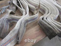 Étagère à tuyaux de pompier Allenco vintage, clé, vannes en laiton et cabinet mural