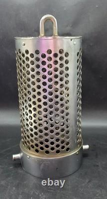 Filtre à baril en chrome pour tuyau de camion de pompiers vintage