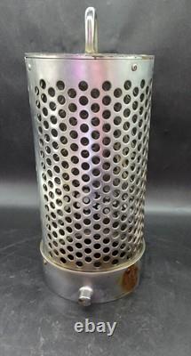 Filtre à baril en chrome pour tuyau de camion de pompiers vintage