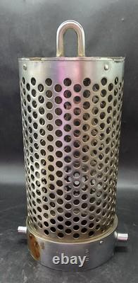 Filtre à baril en chrome pour tuyau de camion de pompiers vintage