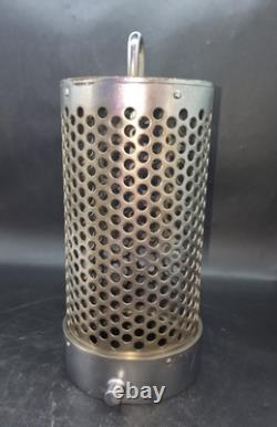 Filtre à baril en chrome pour tuyau de camion de pompiers vintage