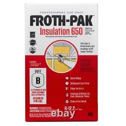 Froth-pak 650 Isolation À Faible Prg Classe A Évaluation De L'incendie, Applicateur, Tuyau Et Buses