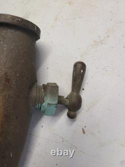 GOUJON DE HOSE À INCENDIE EN LAITON ANTIQUE Buse à mousse Fabricant inconnu Unique
