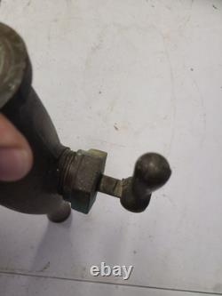 GOUJON DE HOSE À INCENDIE EN LAITON ANTIQUE Buse à mousse Fabricant inconnu Unique