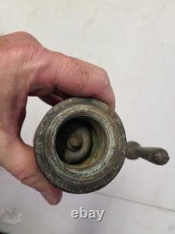 GOUJON DE HOSE À INCENDIE EN LAITON ANTIQUE Buse à mousse Fabricant inconnu Unique