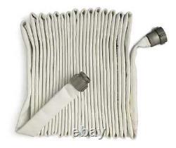 GRAINGER APPROVED 3ATP2 Tuyau d'incendie, 75 pi, Blanc, Polyester 3ATP2