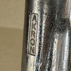 Gicleur de tuyau d'incendie vintage Akron Chrome Brass 1 -1/8 pouces