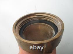 Goujon de tuyau d'incendie Elkhart Brass 3 x 14 brouillard jet droit VINTAGE grand