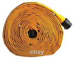 JAFLINE HD G52H15HDRY100N Tuyau d'incendie, 100 pi, Jaune, Polyester 11N848