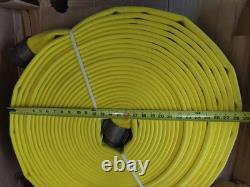 JAFLINE HD G52H25HDY100N Tuyau d'incendie, 100 pieds, Jaune, Polyester 11N870