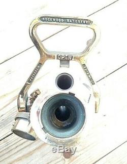 Laiton Poli Vintage Rockwood Sprinkler Co. Brouillard D'eau Nozzlefire Tuyau Marine