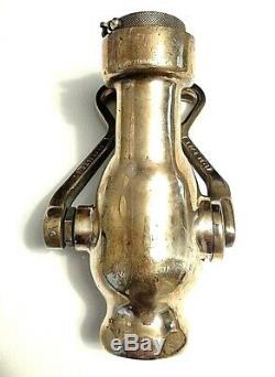 Laiton Poli Vintage Rockwood Sprinkler Co. Brouillard D'eau Nozzlefire Tuyau Marine