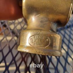 Lally Co. Buse de feu en laiton massif de 9 pouces antique rare collection lourde