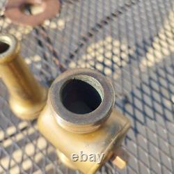 Lally Co. Buse de feu en laiton massif de 9 pouces antique rare collection lourde