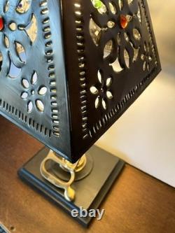 Lampe d'art steampunk unique sur mesure avec buse de lance d'incendie vintage en laiton et cuivre