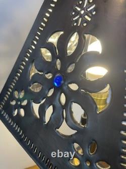 Lampe d'art steampunk unique sur mesure avec buse de lance d'incendie vintage en laiton et cuivre