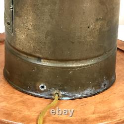 Lampe d'extincteur d'incendie en laiton Vintage Foamite Crusader Elmira New York