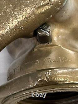 MFD par AJ Morse and Son Inc. Buse de tuyau d'incendie en laiton pour pompier. Extrêmement rare