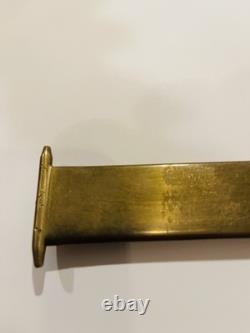 Manomètre de pression de bouche d'incendie en laiton vintage avec jauge Marsh en laiton