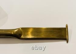 Manomètre de pression de bouche d'incendie en laiton vintage avec jauge Marsh en laiton