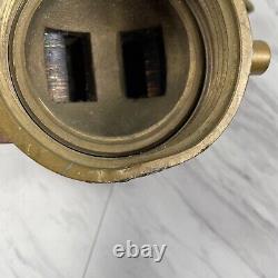 Old Brass Fire Hose Wye Femelle To Gated Males Usf Firefighter Memorabilia
