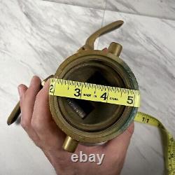 Old Brass Fire Hose Wye Femelle To Gated Males Usf Firefighter Memorabilia