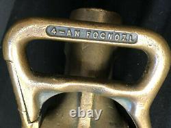 Old Vintage Brass Fog Nozzle Company Fire Supression Stamped Us W- Anchor