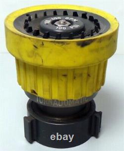 POK Tornadomatic Buse Automatique de Gallonage pour Tuyau d'Incendie 100-400 GPM