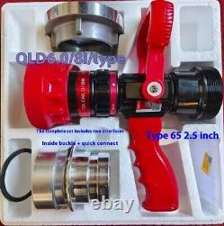 Pistolet à eau multifonctionnel, tuyau de pulvérisation pour incendie DC, buse de pistolet à eau pour incendie à grand débit