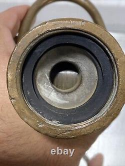 Poignée de buse en cuivre massif vintage pour tuyau d'incendie