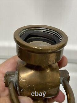 Poignée de buse en cuivre massif vintage pour tuyau d'incendie